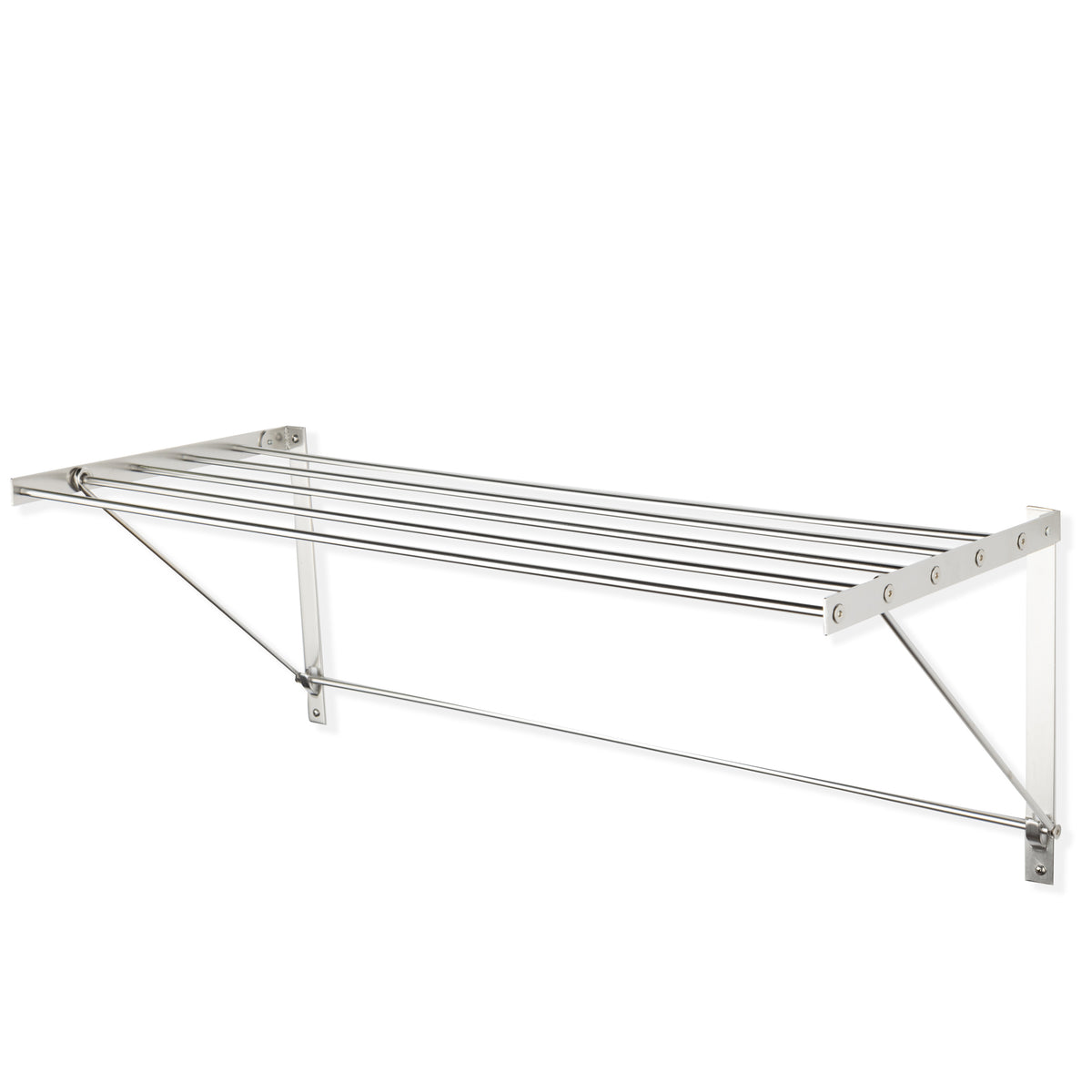 Mainstays Oversized Collapsible Steel Laundry Drying Rack, Silver 
