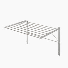 Wall Mount Clothes Drying Rack & Laundry Room Organizer, 6.5 Yards Drying Capacity Stainless Steel Silver Laundry Rack
