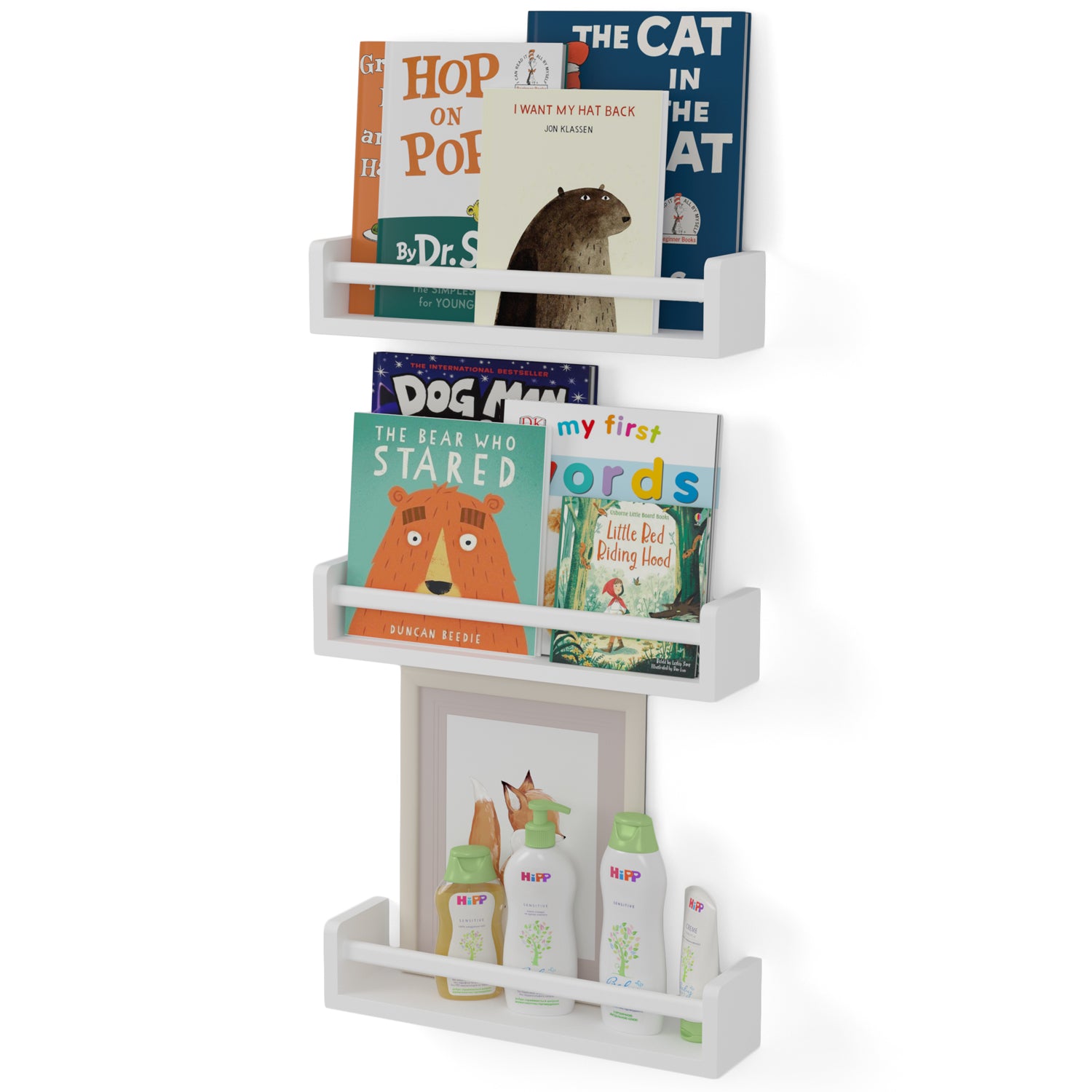 BAMBINI Nursery Book Shelves - Floating Wall Shelves – Baby, Kids