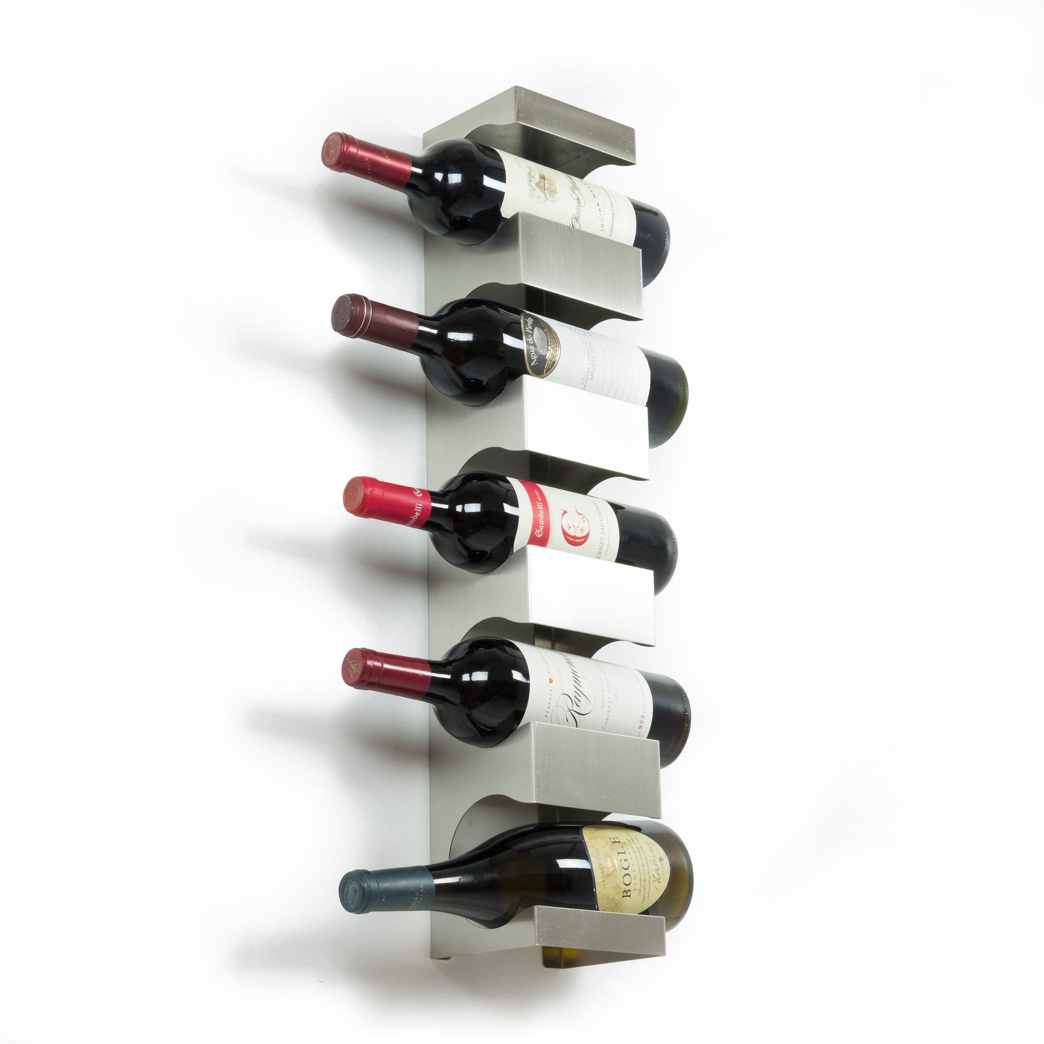 ALEX Wine Rack Wall Mounted, Wine Bottle Holder for 5 Bottles