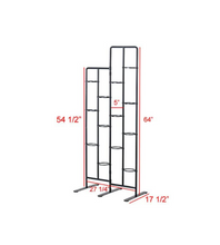 Vertical Metal Plant Stand 13 Tiers Display Plants Indoor or Outdoors on a Balcony Patio Garden - Dark Gray