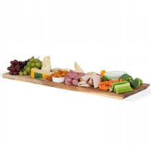 MAGGIO Wall Mountable Rectangular Charcuterie Cheese Serving Board and Decor Original Acacia Wood