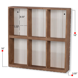 Square Sectional Shelf, Walnut (UPC  810019990526)