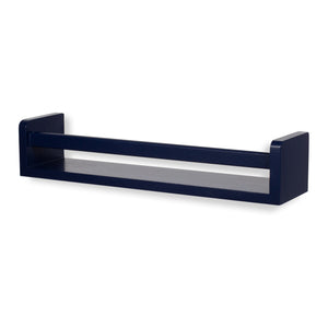 BAMBINI 17.6" Wall Shelf, Toy Storage Organizer, Kids Bookshelf Wall Decor for Nursery, Small Shelf Wood - Navy Blue