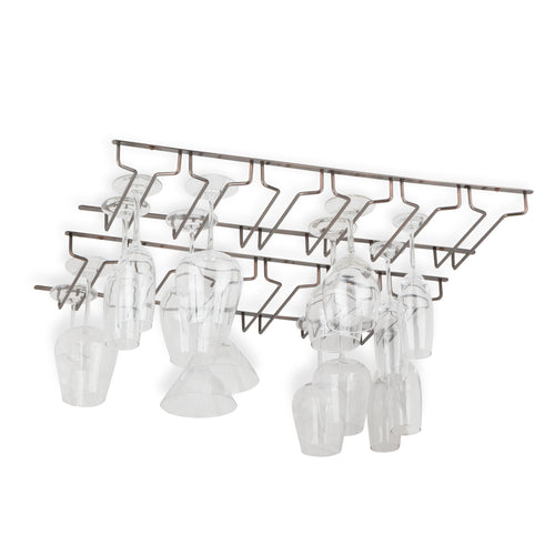 PINOT Wine Glass Holder Under Shelf Kitchen Storage Organizer for 36 Wine Glasses 10