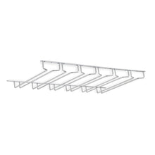 PINOT Stemware Wine Glass Rack Holder Under Cabinet 6 Sectional Storage 14 Inch Chrome