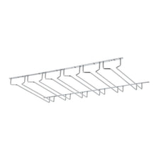 PINOT Stemware Wine Glass Rack Holder Under Cabinet 6 Sectional Storage 14 Inch Chrome